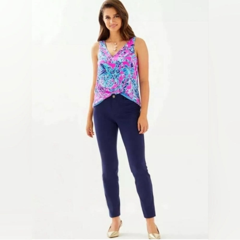 Lilly Pulitzer high rise dress stretch pants - Navy size 12